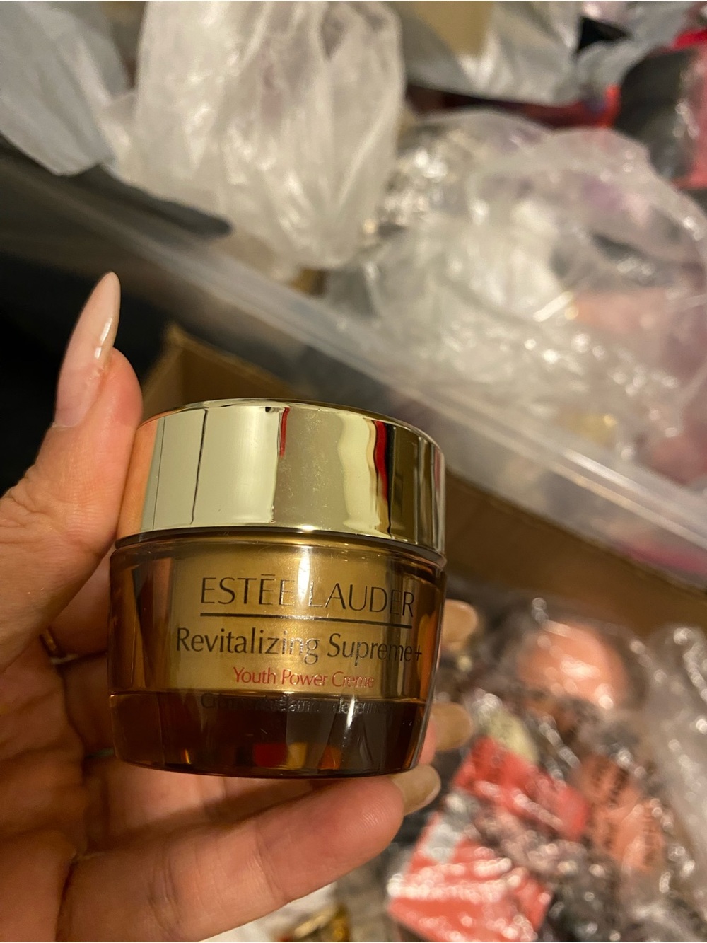 Estee Lauder Revitalizing Supreme+ Moisturizer in Gold